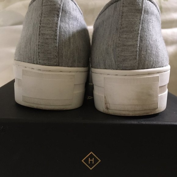 Halogen Baylee Platform Slip-on Sneaker Grey Jersey - 7.5 - Picture 4 of 4